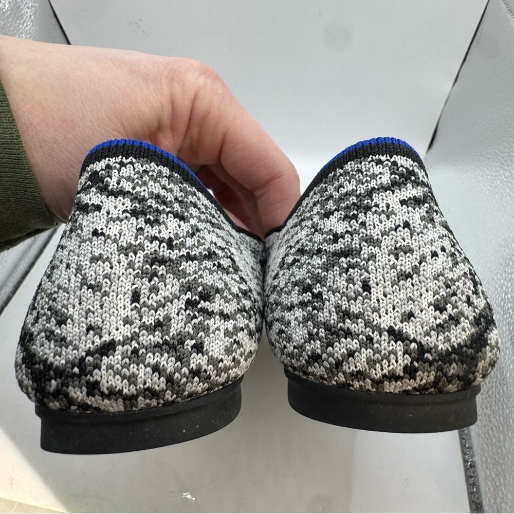 Rothy’s Knot The Flat In Gray Black Python Snake … - image 5